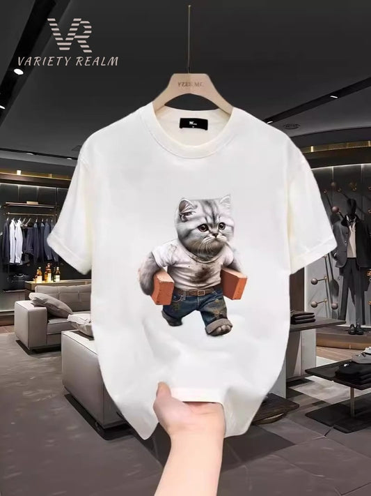 100% Cotton Kids (CAT) DTF Printed T-Shirt