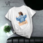 100% Cotton (Drama) DTF Printed Women's T-Shirt